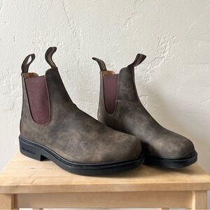 Blundstone Rustic Brown AU 4.5/US 7.5 Chisel Toe Dress Chelsea Boots